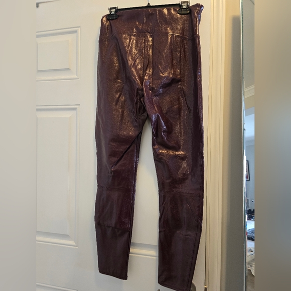 Burgundy Spanx Faux leather pant - Picture 4 of 5